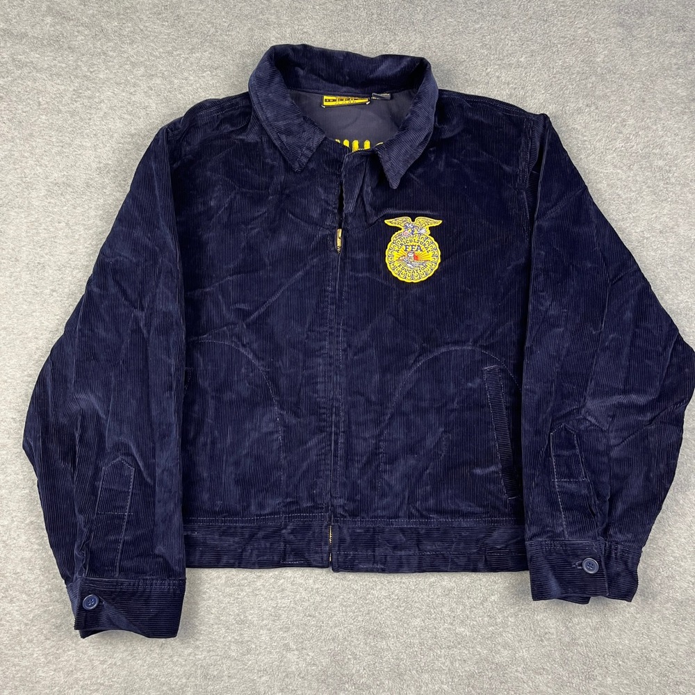 Vintage FFA Jacket Corduroy 100-54 Washington Flex Academy USA Made